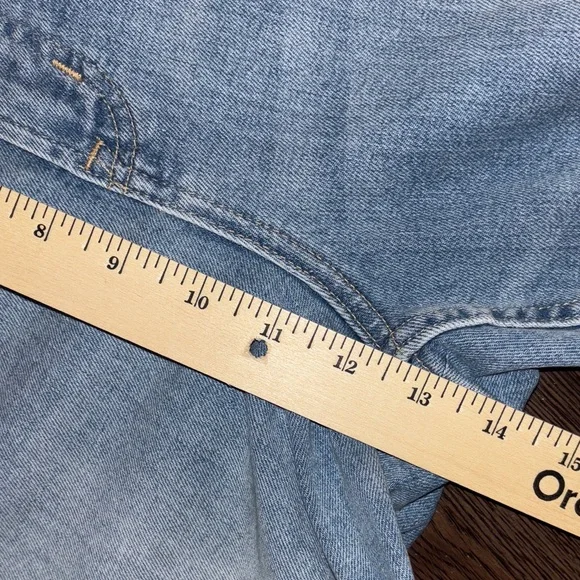 NWT Gap Cigarette High Rise Light Blue Distressed Jeans - Picture 7 of 9